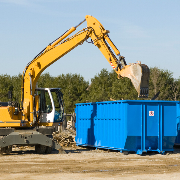 what size residential dumpster rentals are available in Kenockee